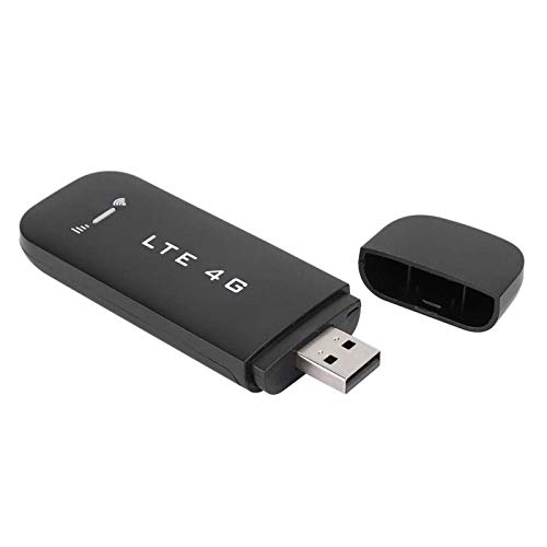 Tosuny 4G USB Router WiFi, 100 Mbit/s Hochgeschwindigkeits-USB-Speicherstick, WiFi-Hotspots, 4G Wireless-Netzwerkkarte Schwarz Unterstützt 32 GB Speicherkarte, Plug and Play von Tosuny