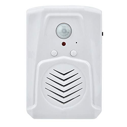 Tosuny Bewegungssensor-Alarm, USB-/batteriebetriebener PIR-Infrarot-Bewegungssensor, aktivierter Alarm, MP3-Audio-Player, Infrarot-Induktions-Türklingel von Tosuny