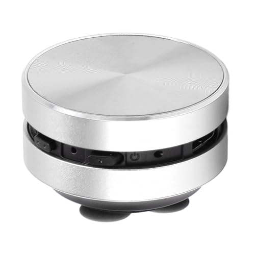 Tosuny Bluetooth Knochenschall Lautsprecher, Mi NI Wireless Duschlautsprecher mit Saugnapfbecher, Doppel Stereo Bass Lautsprecher, Eingebautes Mikrofon, FM Radio, für Badezimmer, (Silber) von Tosuny