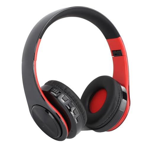 Tosuny Bluetooth Over Ear Kopfhörer, Kabelloses HiFi Stereo Headset mit Mikrofon und Multifunktionstasten, Faltbare Bluetooth 5.0 Kopfhörer für Reisen, Arbeit, Mobiltelefon, PC von Tosuny