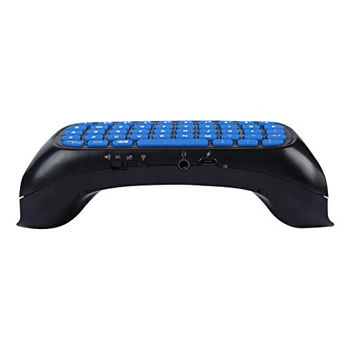 Tosuny Bluetooth-Tastatur für PS4, 10 M Kabellose Bluetooth-Verbindung -Bluetooth-Tastatur Chatpad Sprach-/Nachrichten-Chat für PS4/für PS4 Slim von Tosuny