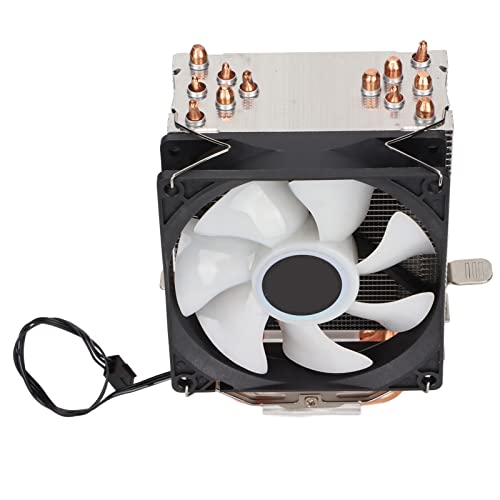 Tosuny CPU-Kühler für LGA 775/1155/1156/1366/2011, für I3, für I5, für I7, für AM2/AM2+, für AM3, 3pin 20dB 38 CFM RGB 90mm CPU-Lüfter, Plug and Play (einzelner von Tosuny