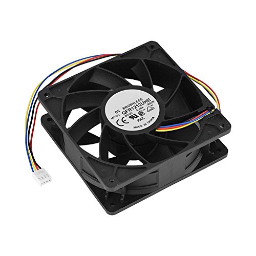 Tosuny Case Fans, Lüfter DC 12V 5.0A 7500RPM Leiser Computer Lüfter Ersatz 4 Pin Anschluss für Antminer S7 S9 Standard Gehäuselüfter von Tosuny