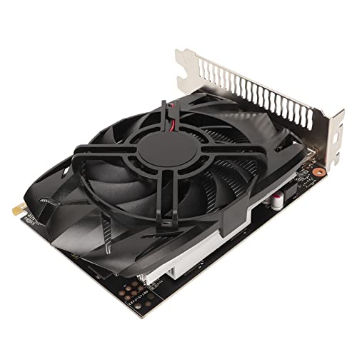 Tosuny Computer-Grafikkarte, 2 GB GDDR5 128 Bit 1110/1189 MHz PCIE 3.0 Gaming-Grafikkarte, GPU-Grafikkarte mit Einzelnem Lüfter, Unterstützt HD MI/DVI/VGA, GTX750 von Tosuny