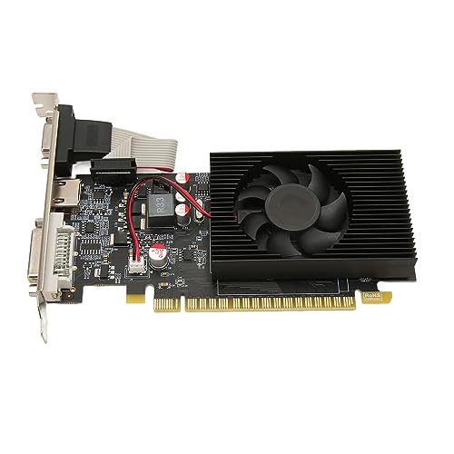 Tosuny Desktop Grafikkarte, 4GB DDR3 128Bit 700/1400 MHz PCIe X16 3.0 Gaming, DVI HDMI VGA Ausgang, NVIDIA GeForce GT 730 von Tosuny