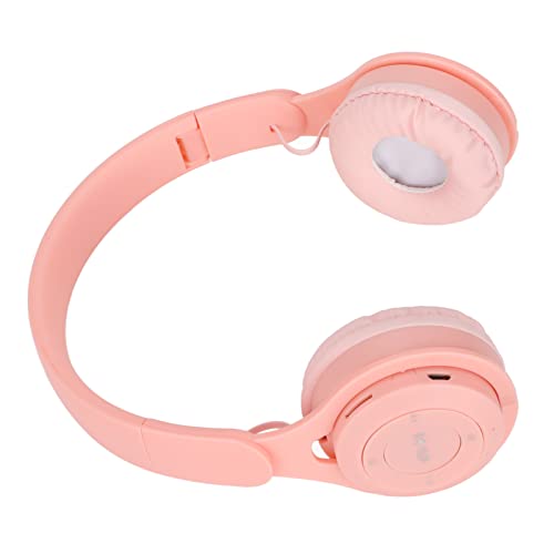 Tosuny Ear-Kopfhörer, Student On Ear, Bunt, On-Ear-Wireless-Headset, Mädchen-Jungen-Kopfhörer, Stereo-Sound, Faltbare Plug-in-Card-Over-Ear-Kopfhörer für Online-Lernen und Reisen (PINK1) von Tosuny