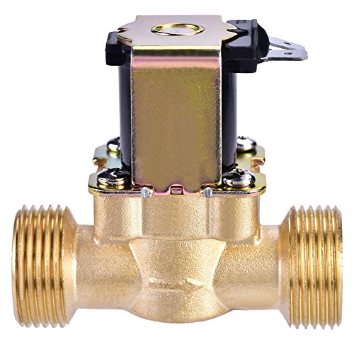 Tosuny Elektromagnetisches Ventil, 3/4 Zoll DC 24 V, normal geschlossenes elektrisches Messing-Magnetventil zur Wasserregelung Tosuny Elektromagnetisches Ventil, 3/4 Zoll DC 24 V, normal geschlossenes elektrisches Messing-Magnetventil zur Wasserregelung von Tosuny