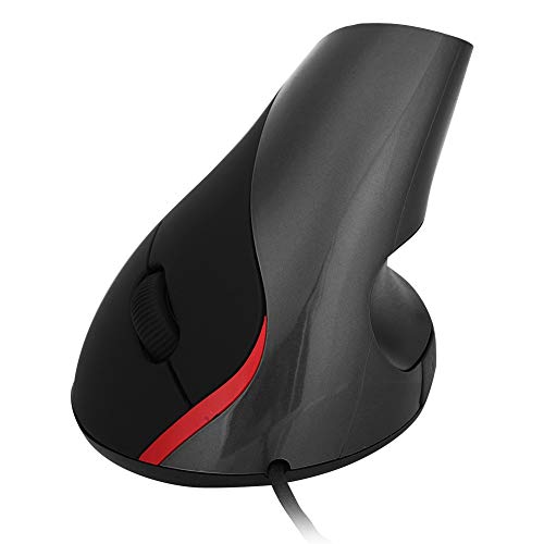 Tosuny Ergonomische Mäuse, 3200DPI Gaming Mice Mouse USB Vertikale Maus Mäuse, Wrist Rest Gaming Mäuse für PC Laptop(Schwarz) von Tosuny