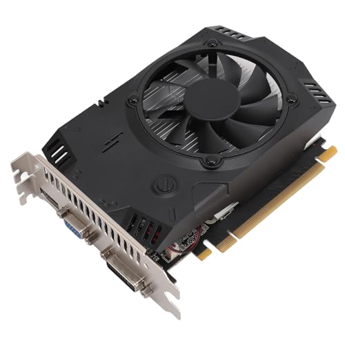 Tosuny GT730 Grafikkarten, 4GB DDR3 128 Bit 810/1334 MHz PCIE 2.0 Gaming Grafikkarte, GPU Grafikkarte mit Lüfter, Unterstützung von DirectX 12, HDM I/DVI/VGA Ausgang von Tosuny