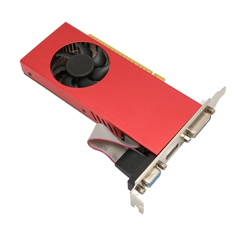 Tosuny GT740 Grafikkarte, 4 GB GDDR5 128 Bit 384SP PCIE 3.0 Gaming Grafikkarte, Desktop Grafikkarte mit Lüfter, DVI HDMI Ausgangsanschluss, Diskrete Grafikkarte für Büro und Gaming von Tosuny