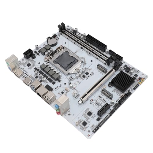 Tosuny H410M DH Motherboard, LGA1200 Dual Channel DDR4 Mining Mainboard, M ATX Computer Motherboard mit PCIE3.0, M.2 NVME, Gigabit LAN, AMI EFI BIOS, SATA 3.0, USB, DP und HDMI Ausgang von Tosuny