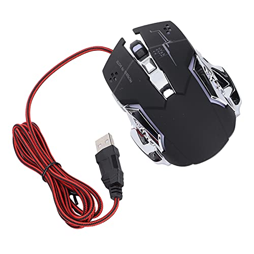 Tosuny Kabelgebundene Gaming-Maus, Ergonomische Gaming-Mäuse mit Hintergrundbeleuchtung, 3200 DPI Einstellbar, 6 Spieltasten, Plug and Play, für PC-Spieler von Tosuny