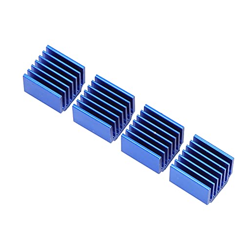 Tosuny -Kühlkörper-Kit für Stereodrucker-Schrittmotor, Kühler Kühlkörperkühlung mit Wärmeleitendem Klebeband für TMC2100, TMC2208, LV8729 Schrittmotor-Treiberplatine von Tosuny