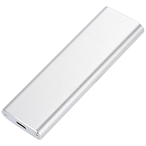 Tosuny M.2 SSD-Gehäuse, Tragbares USB3.1-Festplattengehäuse Typ C, Highlight-Bohrer aus Aluminiumlegierung, Festplattengehäuse mit Wärmeableitung Haltbarkeit Zum Schutz der Externen von Tosuny