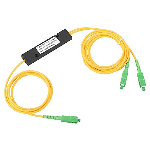 Tosuny Optischer Splitter, SC APC 1X2 PLC Singlemode Glasfaser Splitter SC/UPC-PCL-Splitter für CATV, FTTH, FOS, Ideal für passives optisches Netzwerk von Tosuny