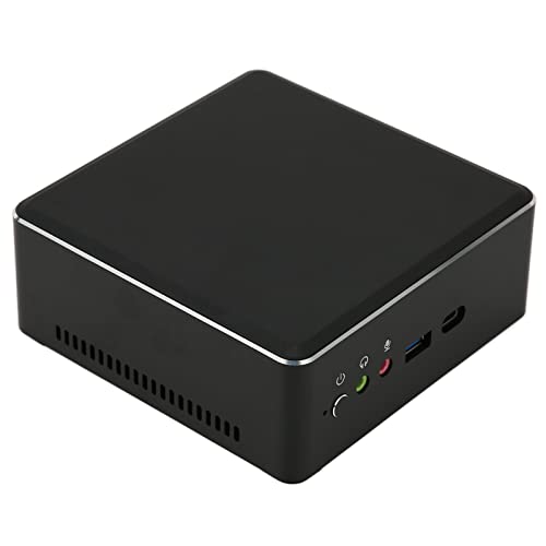 Tosuny PC, Desktop-Computer, Ryzen 5 3550H Quad Core (bis zu 3,7 GHz), Radeon Vega 8 Grafik-GPU, WiFi, BT 4.2, Ausgang, für 10 (EU-Stecker 16 GB DDR4 + 512 GB SSD) von Tosuny