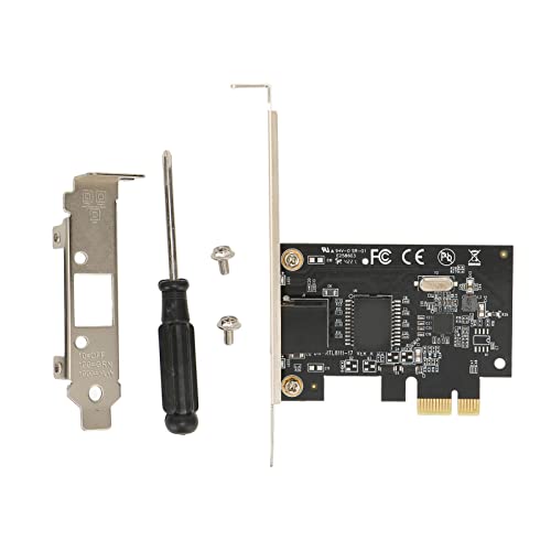 Tosuny PCI E Gigabit Ethernet Karte, 10/100/1000Mbps PCI E Netzwerkkarte, RJ45 LAN Adapter Konverter, mit Schallwand, für Desktop PC Windows XP/7/8/10/Linux/OS X von Tosuny