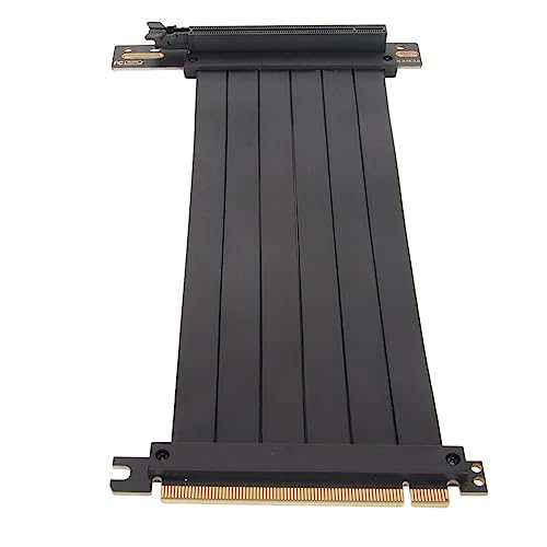 Tosuny PCIE 3.0-Riser-Kabel, PCIE-Grafikkarten-Verlängerungskabel, Hochgeschwindigkeits-90°-rechtwinkliges PCIE-Port-GPU-Grafikkarten-Verlängerungskabel, Flexibel und Biegbar (30cm) von Tosuny