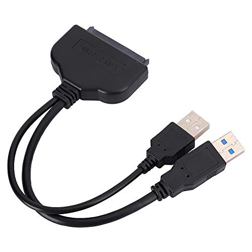 Tosuny Plug-and-Play für USB 3.0-zu-SATA-Kabel, Installation des Treiber-Festplattenadapters für die Universelle Serielle 2,5-Zoll-SATA-Festplatte Ist Nicht Erforderlich von Tosuny