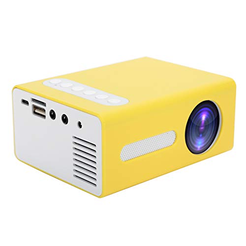 Tosuny -Projektor, TFT-LCD-Filmprojektor mit Fernbedienung 110-240 V, Videoprojektor für Heimkino-Film-LED-Projektor mit AV, USB, HDMI, Kleiner Speicherkarte, 5V-2A-Stromeingang von Tosuny