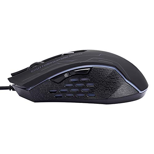 Tosuny Silent Gaming Mouse, Gaming Mouse Wired [3200 DPI] Ergonomisches Spiel USB-Computermäuse RGB PC Gaming Mouse, USB Wired Desktop Laptop Mouse von Tosuny