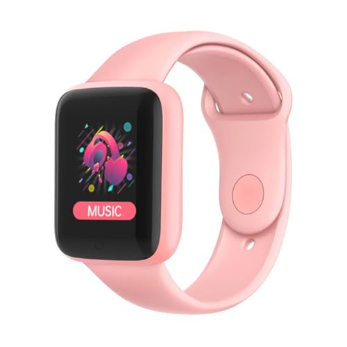 Tosuny Smartwatch, 1,4 Zoll Smartwatch für Damen & Herren, Fitness Tracker mit Herzfrequenz- und Schlafüberwachung, Schrittzähler, Musikwiedergabe, IP67 wasserdichte Fitnessuhr (PINK) von Tosuny