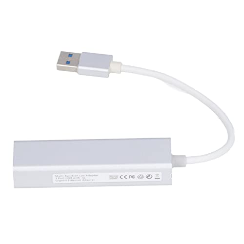 Tosuny USB 3.0 zu Ethernet Adapter, USB zu Gigabit Ethernet LAN Netzwerkadapter Multiport Hub 10/100/1000 BPS Ethernet Adapter, für Desktops, Laptops, Tablets von Tosuny