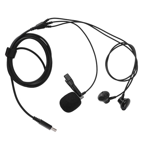 Tosuny USB-C-Ohrhörer, Kabelgebundene USB-C-Kopfhörer mit Geräuschunterdrückung, In-Ear-Headset mit Mikrofon, USB-C-Kopfhörer für Live-K-Gesang, Gesangsaufnahmen, Stereo-Sound Usw von Tosuny