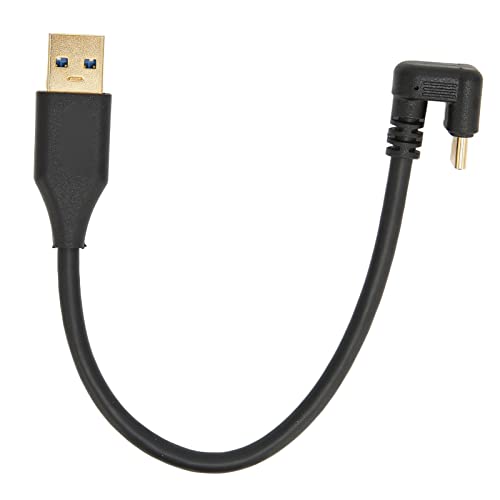 Tosuny USB-Kabel USB3.0 A auf USB-C-Stecker, U-förmiger Stecker Hochgeschwindigkeits-USB 3.0-Übertragung ABS 5G-Datenkabel Festplattenkabel, Daten- und Ladesynchronisierung (0,2 m) von Tosuny