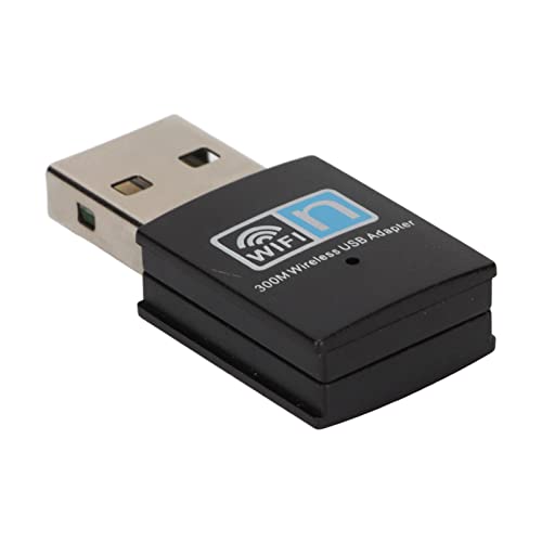 Tosuny USB-WLAN-Adapter, WLAN-Dongle, 11n-Technologie, USB-Wireless-Adapter, Wireless-Netzwerkkarte, USB-2.0-Wireless-Netzwerkadapter für Desktop, Bis zu 300 Mbit/s von Tosuny