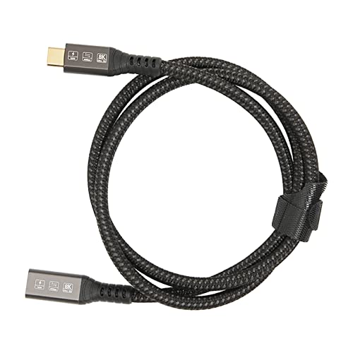 Tosuny USB4.0 8K Kabel, Verlängerungskabel USB C Stecker auf Buchse, Ultra HD 8K@60Hz 100W Aufladen 40Gbps Datenübertragung, Unterstützt Externe SSD EGPU, für USB C Geräte, 2,6 Fuß von Tosuny