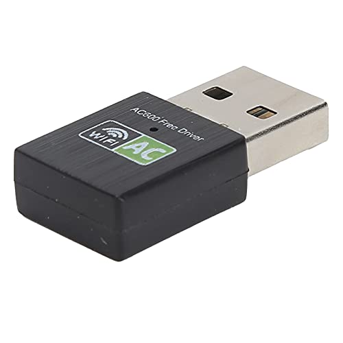 Tosuny WiFi-Adapter, 2,4 GHz + 5 GHz Dualband-Wireless-Netzwerkkarte, 802.11a/b/g/n/ac USB2.0-Schnittstelle 600 Mbit/s WiFi-Adapter für, Plug-and-Play von Tosuny