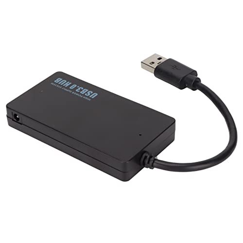 USB 3.0-Hub, 4-Port-USB-Splitter-Aufladung, Ultraflacher Datenübertragungs-Docking-Hub für Laptop, Desktop, Flash-Laufwerk, Tastatur Usw, 5 Gbit/s von Tosuny