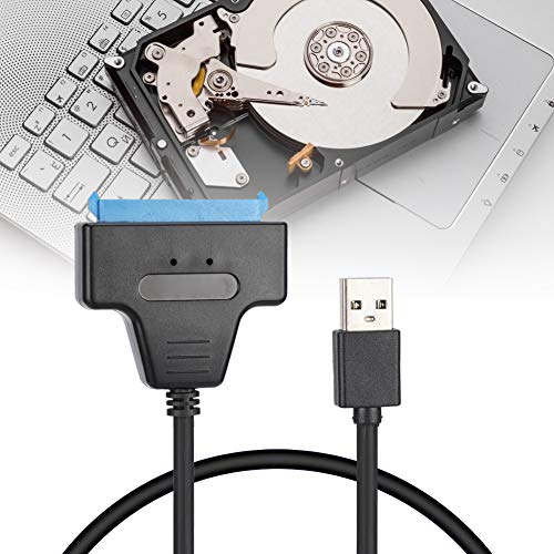 USB 3.0 zu SATA-Adapterkabel, Passend für Festplatten, SSD-Solid-State-Festplatten, SATA-CD-ROMs, Datenübertragungs-Verbindungsleitung für Solid-State-Festplatten-CD Unterstützt Festplatten mit 2.5/SA von Tosuny