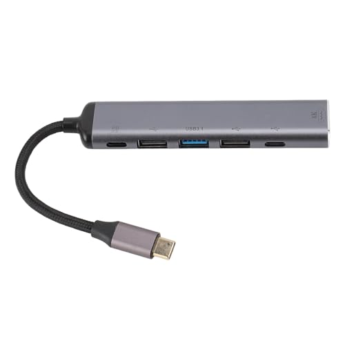 USB-C-Hub, USB-C-auf-HDMI-Adapter, USB-C-Splitter Unterstützt 4K@60HZ Auflösung, USB-C-Multiport-Adapter für OS X Laptop, für IOS Tablet Usw von Tosuny