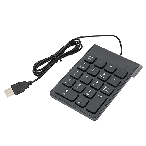 USB Nummernblock 18 Tasten Kabelgebundener Computer Nummernblock Universal Numerische Tastatur für Laptop Notebook PC Computer von Tosuny