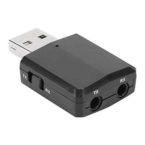 USB Wireless 5.0 Adapter, Audio Musikempfänger Sender für Auto-TV, Mit Leistungsstarker Audio-Streaming-Funktion, Schwarz, Weit Verbreitet in Computern, Laptops von Tosuny