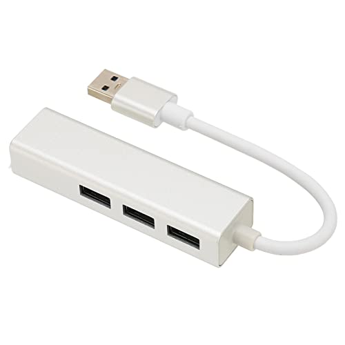USB auf Ethernet Adapter, USB 3.0 Ethernet Hub mit 3 Ports und RJ45, USB 3.0 auf 10/100/1000 5 Gbit/s Gigabit Ethernet LAN Netzwerkadapter für OS X, Windows 7, 8, 10 von Tosuny