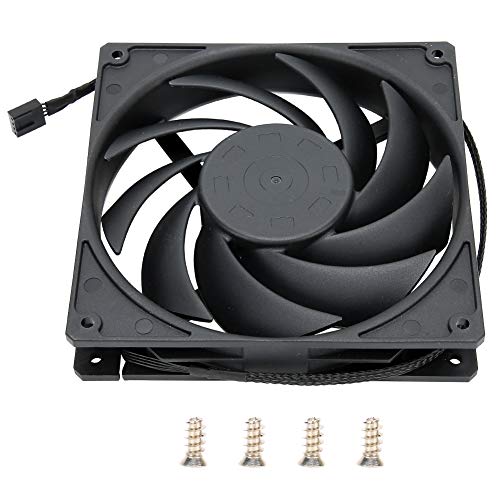 Ultra Leiser CPU-Lüfter, 14 Cm Geräuscharmer Kühlerlüfter Kühlkörper, für Desktop-Computer, 5,5 X 5,5 X 1 Zoll (Schwarz) von Tosuny