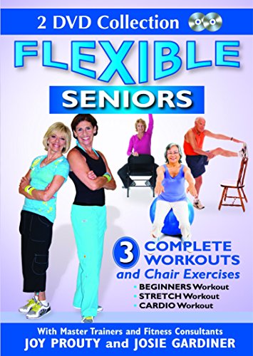 Flexible Seniors - 2 DVD Set with 3 Complete Workouts, Chair Exercises, Beginners Workout, Stretch Workout, Cardio Workout to Lose Weight, Build Muscles & Strengthen Bones von Total-Content LLC