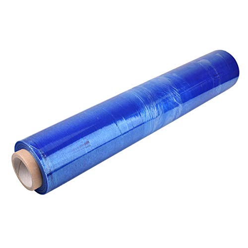 TotalPack Strong Rolls Standard-Kern-Paletten-Stretchfolie für Pakete, 400 mm x 250 m/300 m, Blau, 6 Stück von TotalPack