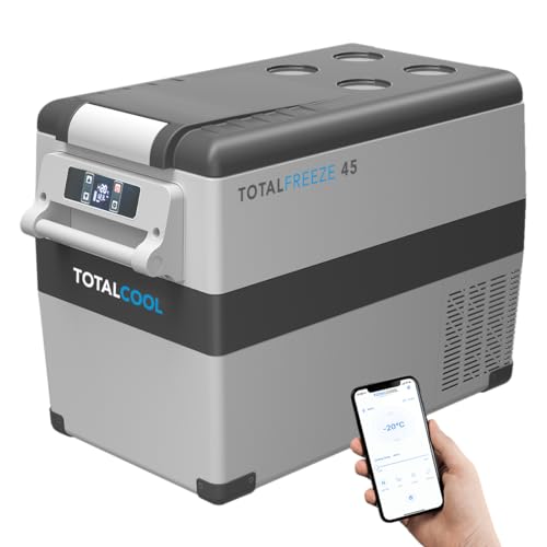 TotalFreeze 12-Volt-Kühl-/Gefrierkombination fürs Auto – Dual-Zonen-Kompressor-Campingkühlschrank – Elektrische Kühlbox zum Angeln – 45 Liter TotalFreeze 12-Volt-Kühl-/Gefrierkombination fürs Auto – Dual-Zonen-Kompressor-Campingkühlschrank – Elektrische Kühlbox zum Angeln – 45 Liter von Totalcool
