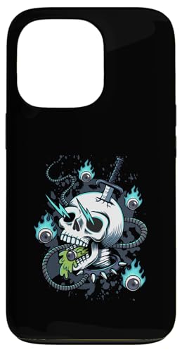 Elektrisierter Schädel des Chaos Dunkler surrealer Horror Hülle für iPhone 13 Pro Elektrisierter Schädel des Chaos Dunkler surrealer Horror Hülle für iPhone 13 Pro von Totality