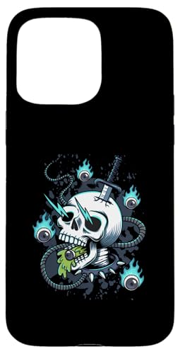 Elektrisierter Schädel des Chaos Dunkler surrealer Horror Hülle für iPhone 15 Pro Max Elektrisierter Schädel des Chaos Dunkler surrealer Horror Hülle für iPhone 15 Pro Max von Totality
