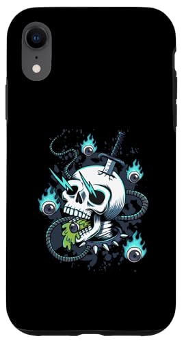 Elektrisierter Schädel des Chaos Dunkler surrealer Horror Hülle für iPhone XR Elektrisierter Schädel des Chaos Dunkler surrealer Horror Hülle für iPhone XR von Totality