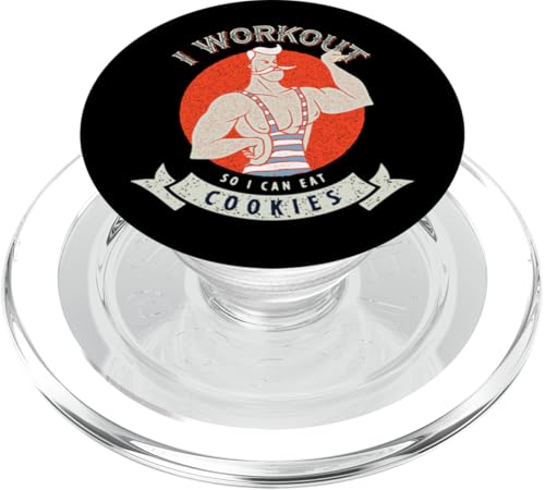 Lustiges Fitness-Cookie-Liebhaber-Design PopSockets PopGrip für MagSafe Lustiges Fitness-Cookie-Liebhaber-Design PopSockets PopGrip für MagSafe von Totality