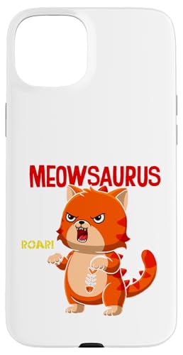 Meowsaurus Roar Süßes wütendes Katzen-Dino-Mashup Hülle für iPhone 15 Plus Meowsaurus Roar Süßes wütendes Katzen-Dino-Mashup Hülle für iPhone 15 Plus von Totality
