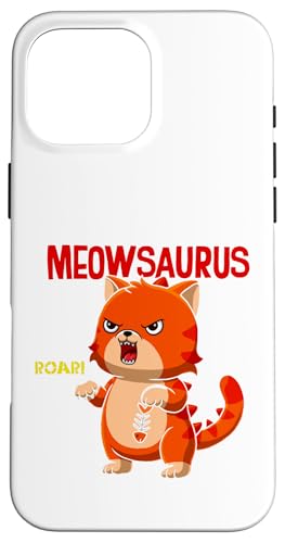 Meowsaurus Roar Süßes wütendes Katzen-Dino-Mashup Hülle für iPhone 16 Pro Max Meowsaurus Roar Süßes wütendes Katzen-Dino-Mashup Hülle für iPhone 16 Pro Max von Totality