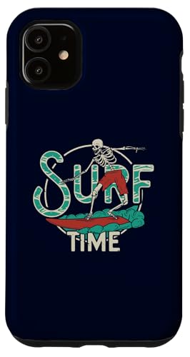 Surf Time Skelett reiten die Wellen Hülle für iPhone 11 von Totality