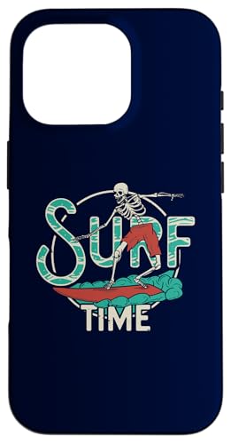 Surf Time Skelett reiten die Wellen Hülle für iPhone 16 Pro Surf Time Skelett reiten die Wellen Hülle für iPhone 16 Pro von Totality